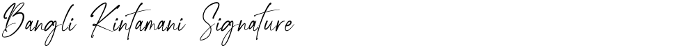 Bangli Kintamani Signature