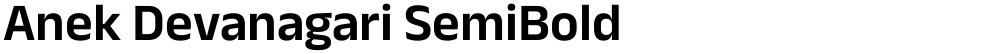 Anek Devanagari SemiBold