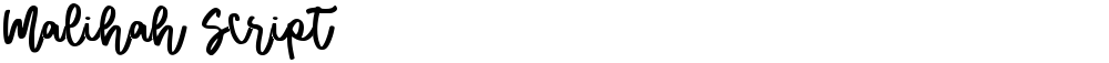 Malihah Script