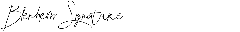 Blenheim Signature