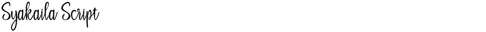 Syakaila Script