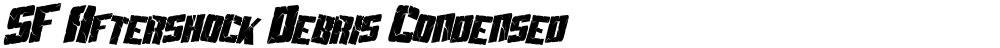 SF Aftershock Debris Condensed