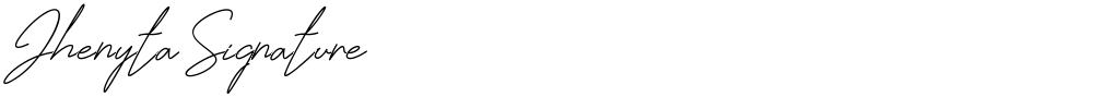 Jhenyta Signature